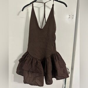 Zara Chocolate Knit Top